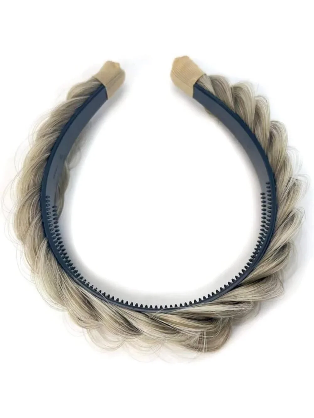 Stylish Wide Braided Headband - Elastic Non-Slip Hair Accessory for Women